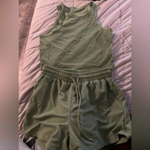 Crop top and shorts set